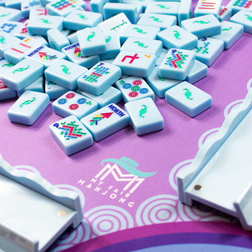 MAHJONG MAT  |  Confetti  |  33" x 33": Purple