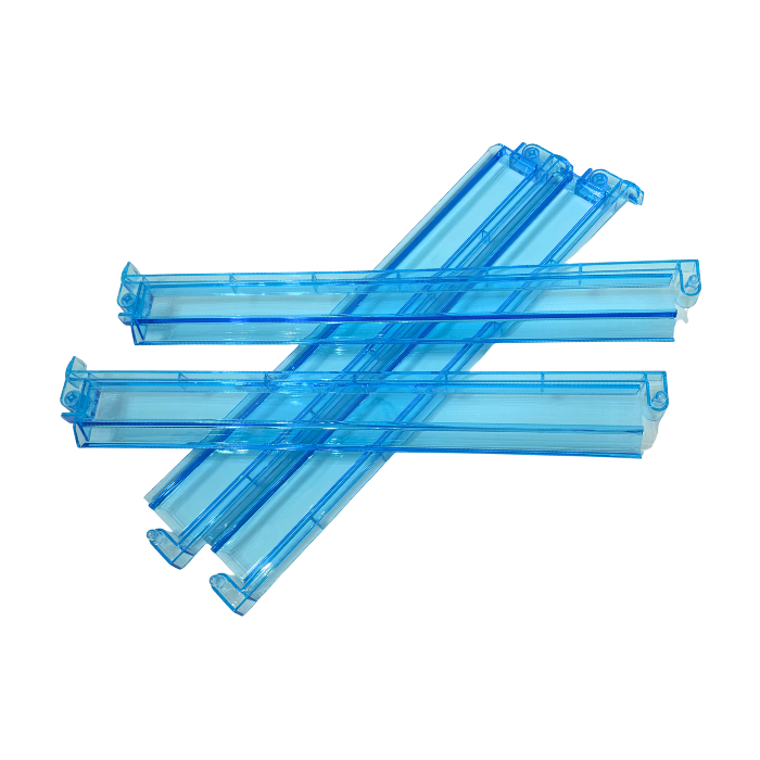 Mahjong Rack and Pusher Set of 4 - Multi Colors Blue Purple Red Green Clear: Green