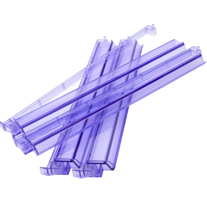 Mahjong Rack and Pusher Set of 4 - Multi Colors Blue Purple Red Green Clear: Green