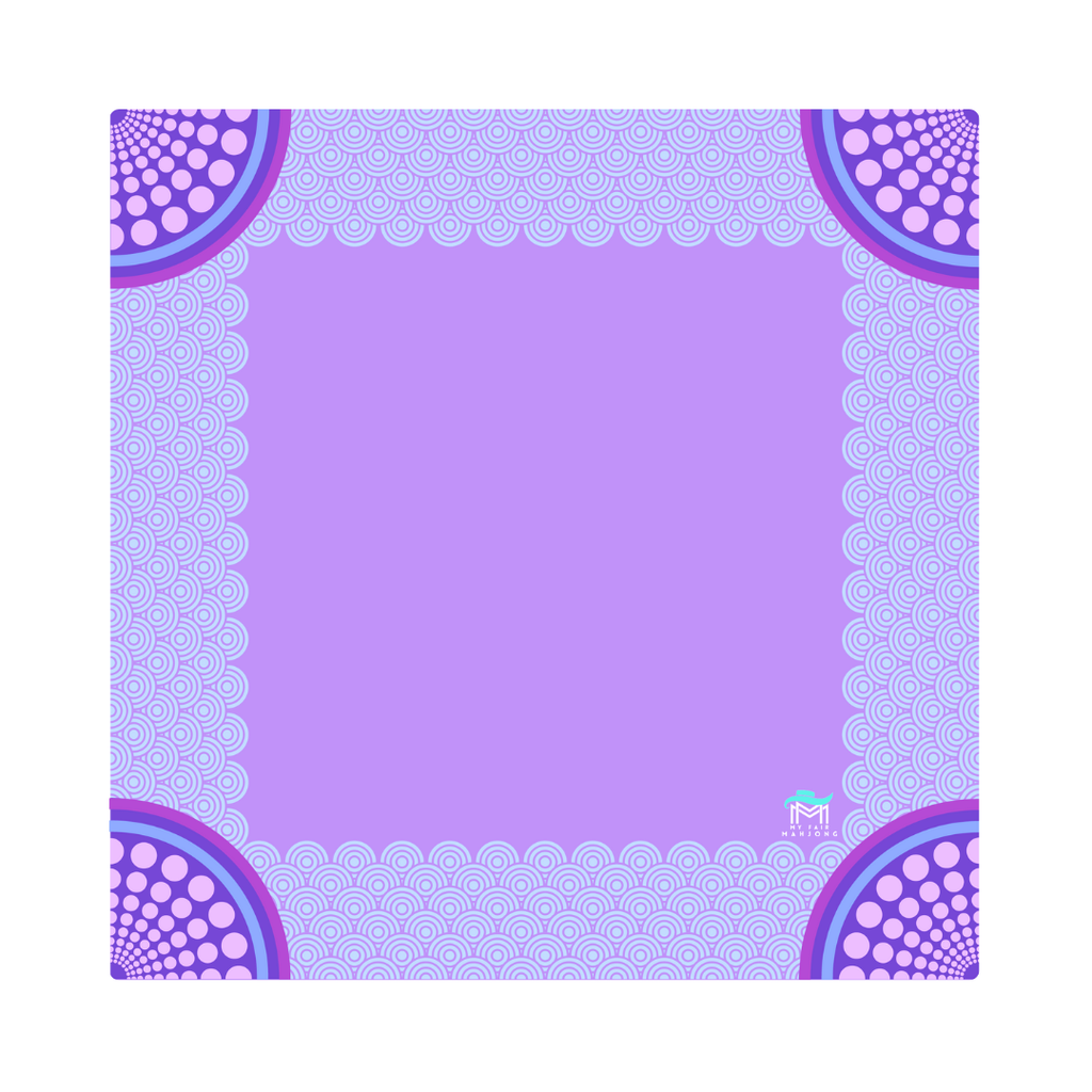 MAHJONG MAT  |  Confetti  |  33" x 33": Purple