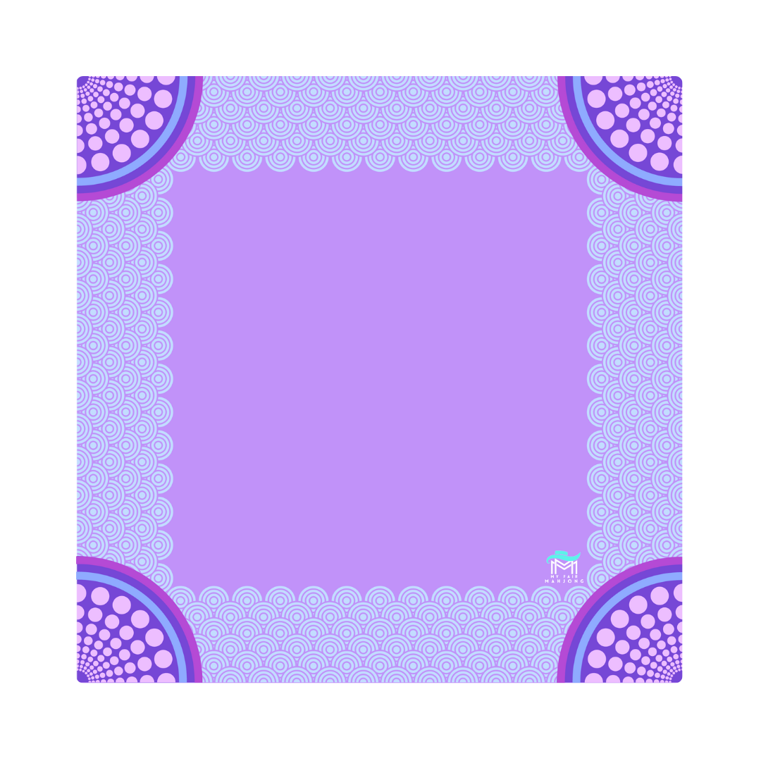MAHJONG MAT  |  Confetti  |  33" x 33": Purple