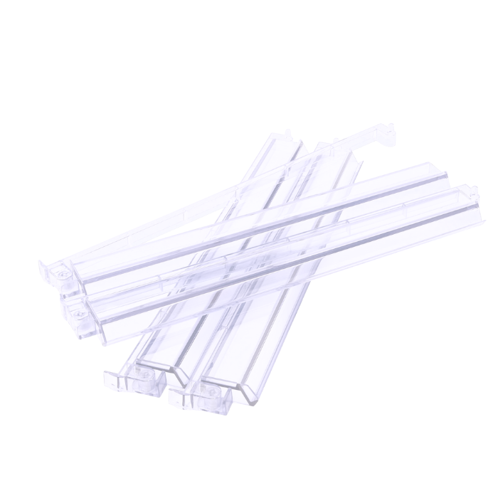 Mahjong Rack and Pusher Set of 4 - Multi Colors Blue Purple Red Green Clear: Purple