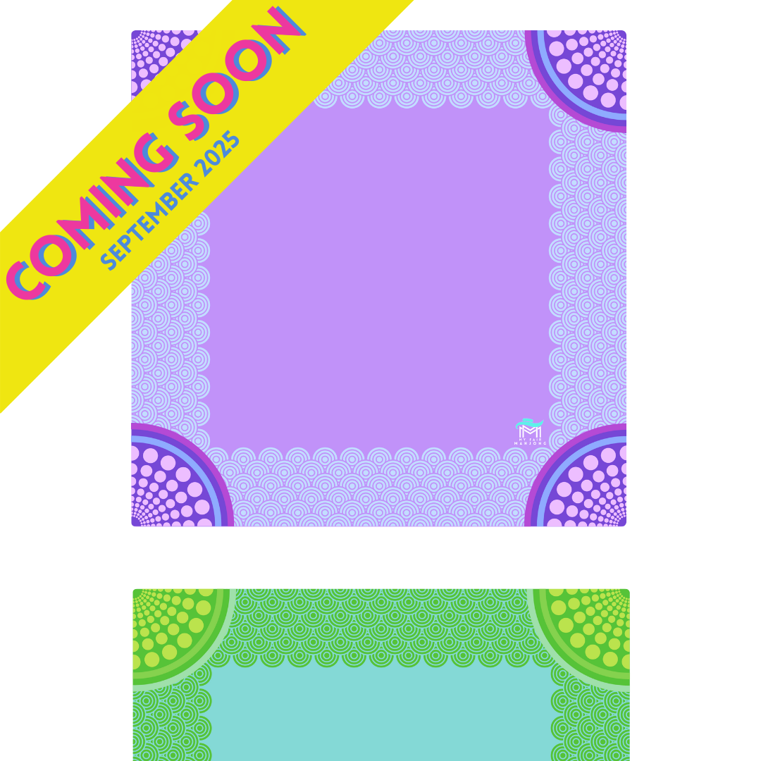 MAHJONG MAT  |  Confetti  |  33" x 33": Purple