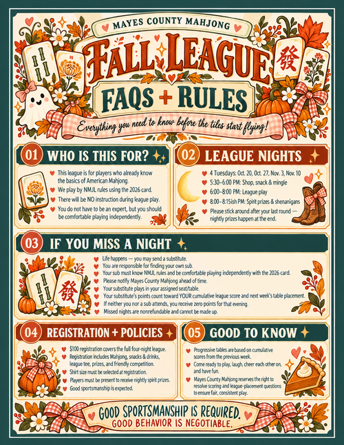 FALL MAHJONG LEAGUE 2026