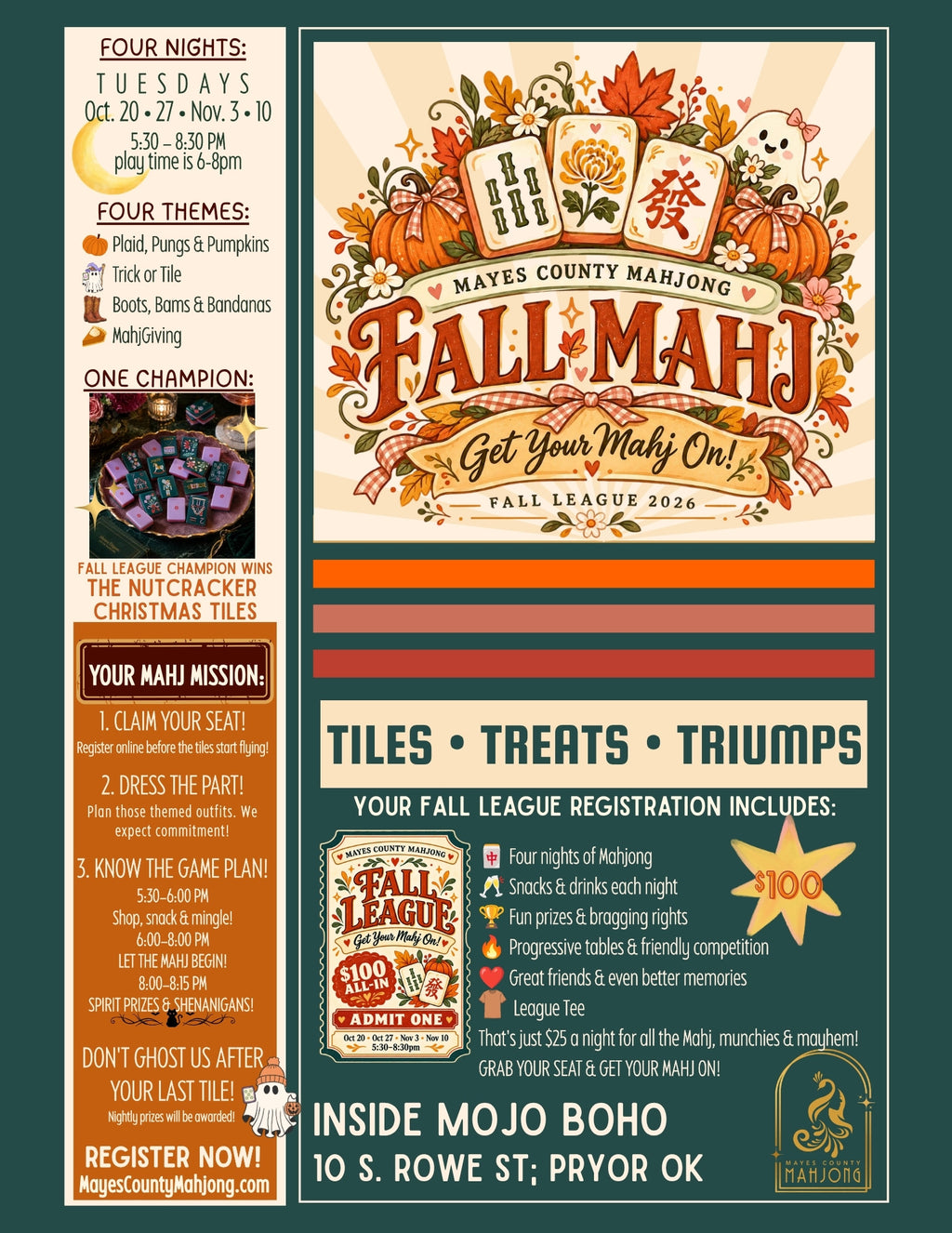 FALL MAHJONG LEAGUE 2026