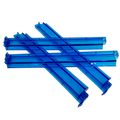 Mahjong Rack and Pusher Set of 4 - Multi Colors Blue Purple Red Green Clear: Blue