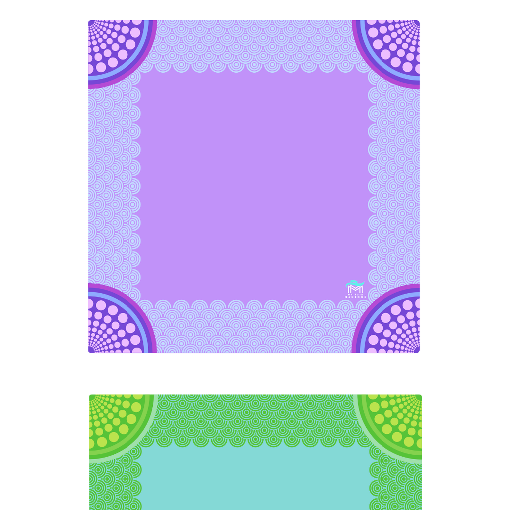 MAHJONG MAT  |  Confetti  |  33" x 33": Purple