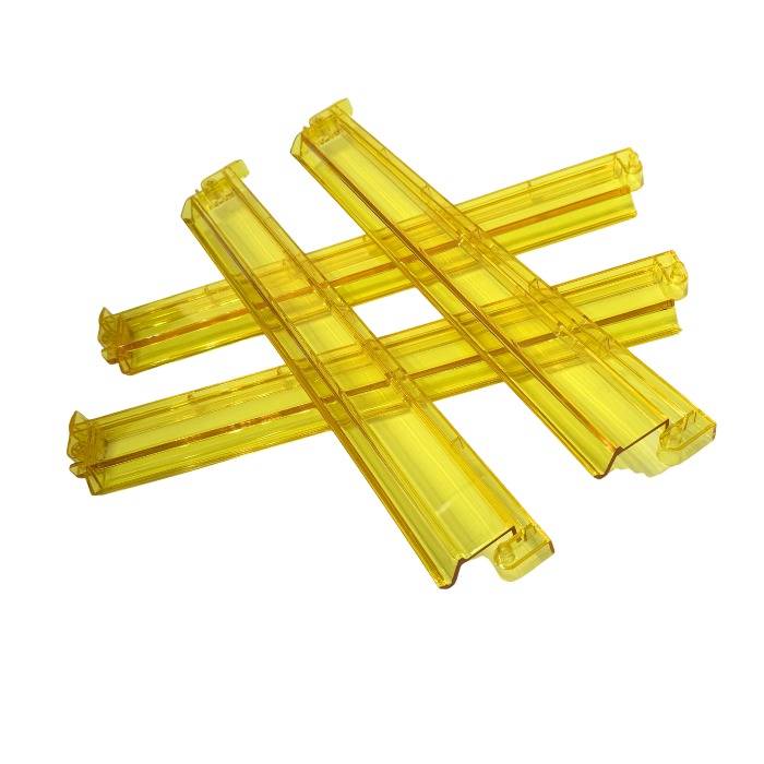 Mahjong Rack and Pusher Set of 4 - Multi Colors Blue Purple Red Green Clear: Red
